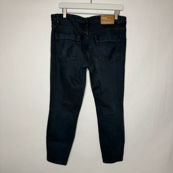 One Teaspoon Trashed Free Birds Washed Black Jeans - Picture 4 of 4